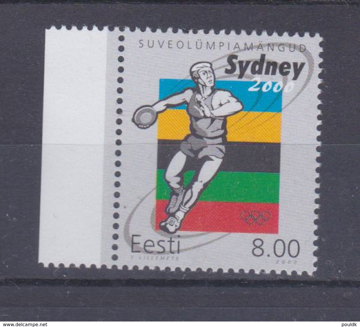 Estonia 2000 Sydney Olympic Games   MNH/** (H56) - Verano 2000: Sydney