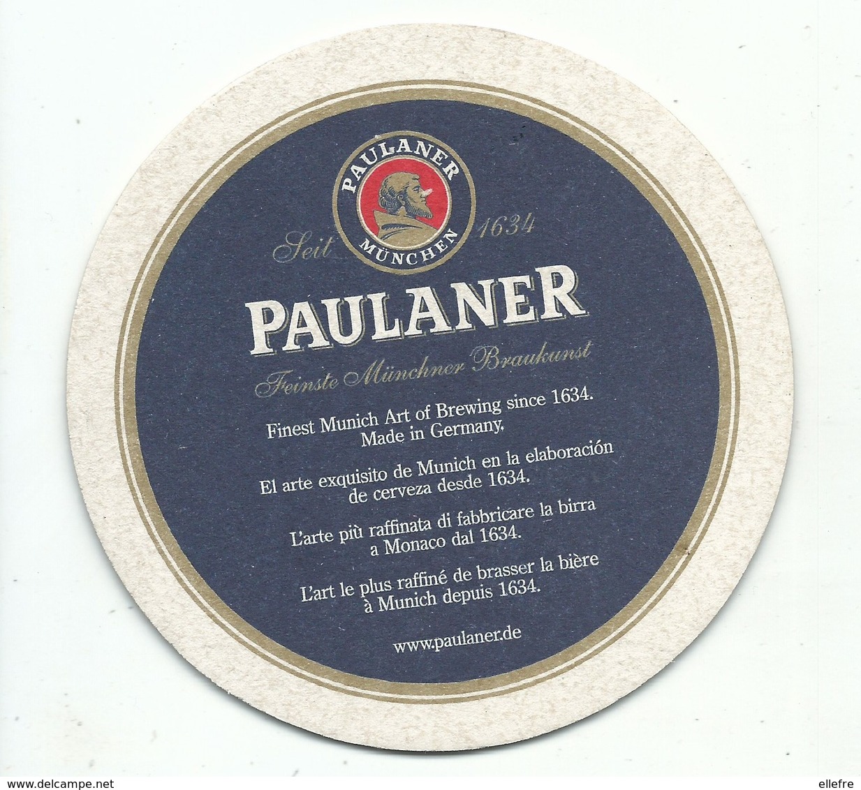 Sous Bock Bière Allemande  Paulaner - Mûnchen Depuis 1634  état Neuf - Sous-bocks