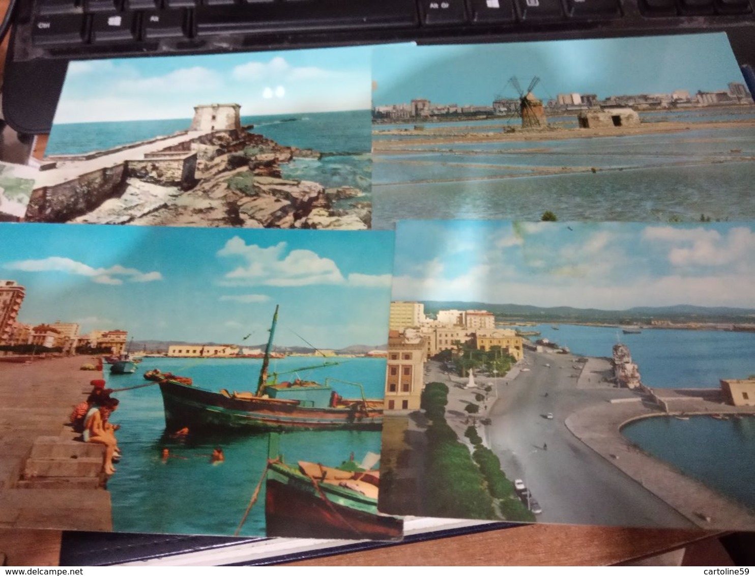 20 CARD  TRAPANI CITTA VIALI PORTO SALINE  VBN1960/854 HD10421 - Trapani