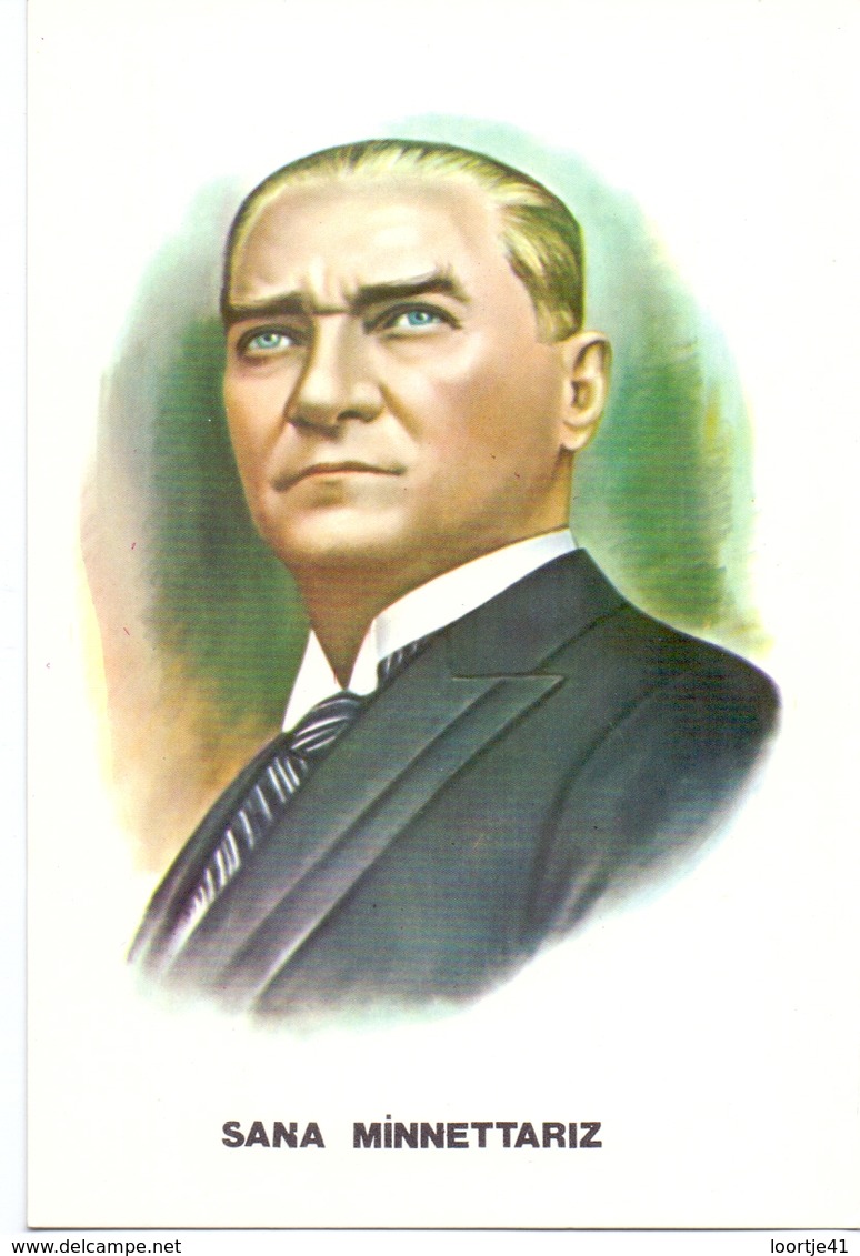 PK - Sana Minnettariz - The Great Atatürk - Büyük Atatürk -  (1881 - 1938 ) - Politieke En Militaire Mannen