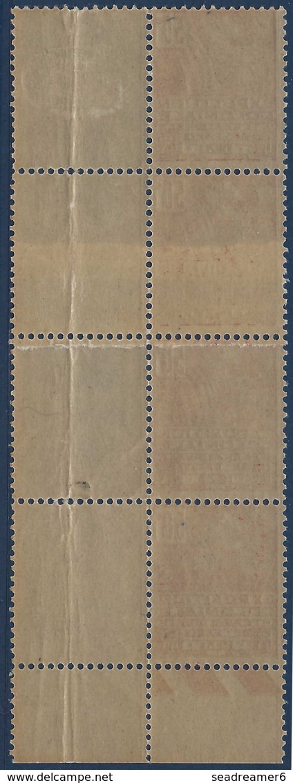 France 1930 Femme Fachi Type II N°272** 50c Rouge Variété Impression Sur Raccord RR - Unused Stamps