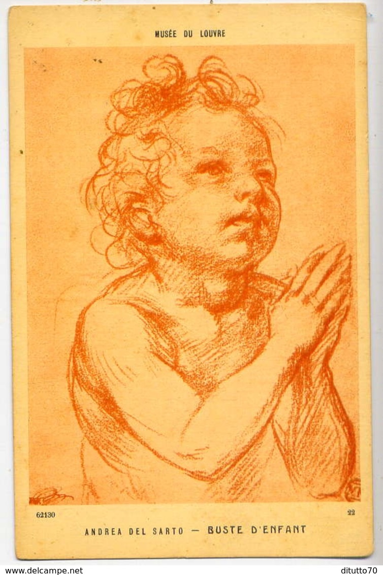 Musee Du Louvre - Andrea Del Sarto - Buste D'enfant - Formato Piccolo Non Viaggiata – E 13 - Musei