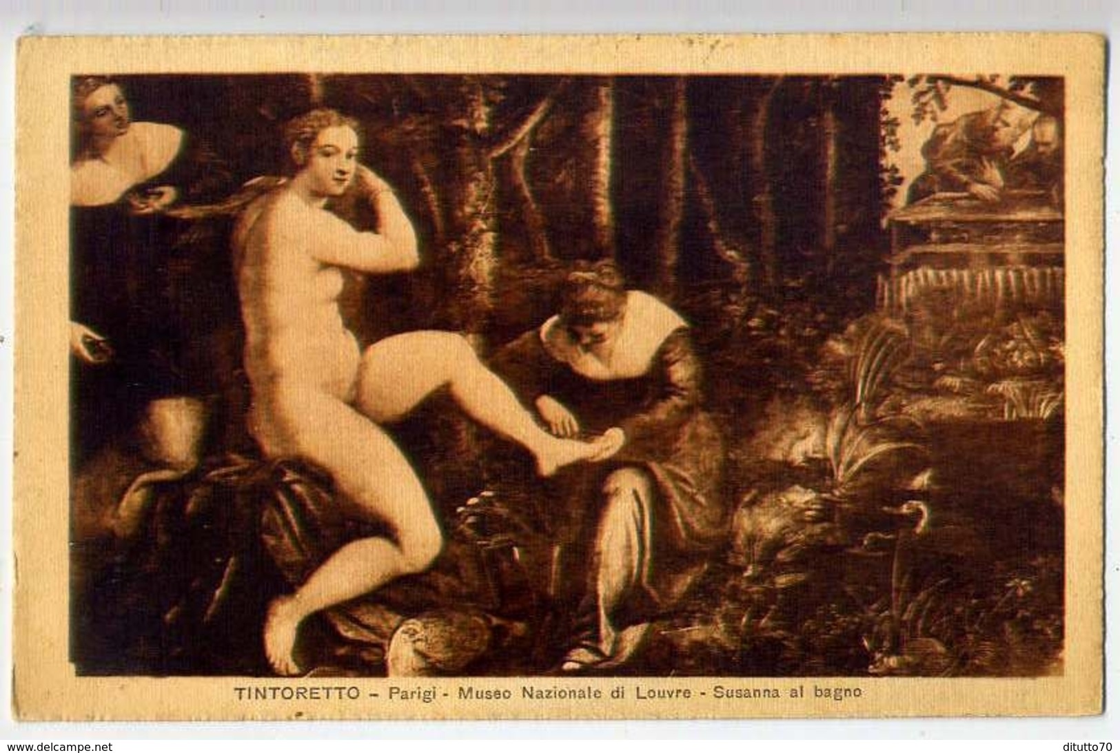 Tintoretto - Parigi Museo Nazionale Di Louvre - Susanna Al Bagno - Formato Piccolo Non Viaggiata – E 13 - Musei