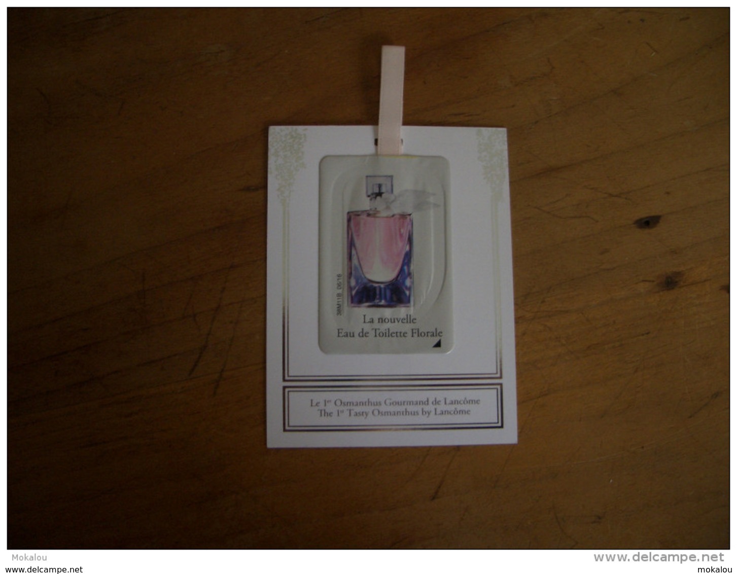 Carte Lancome La Vie Est Belle EDT Floral Ruban Rose A/patch - Modern (from 1961)