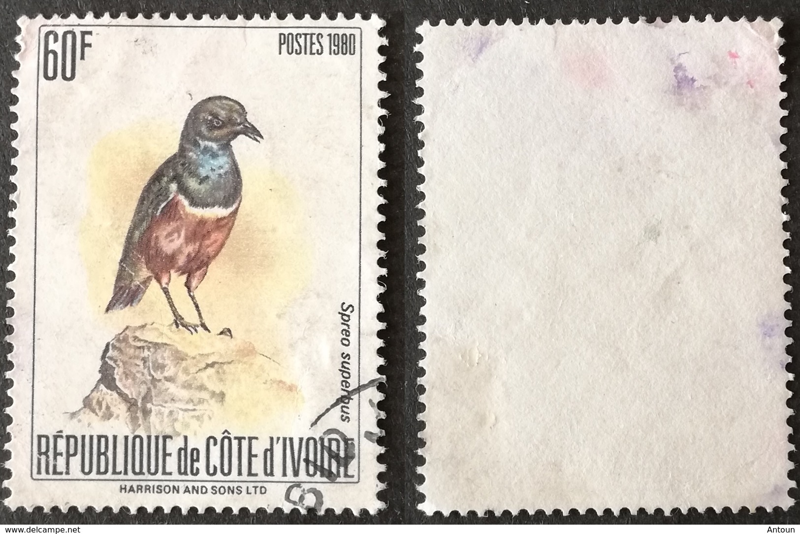 Ivory Coast  1980 Birds USED  (Scott $60.00) - Ivory Coast (1960-...)