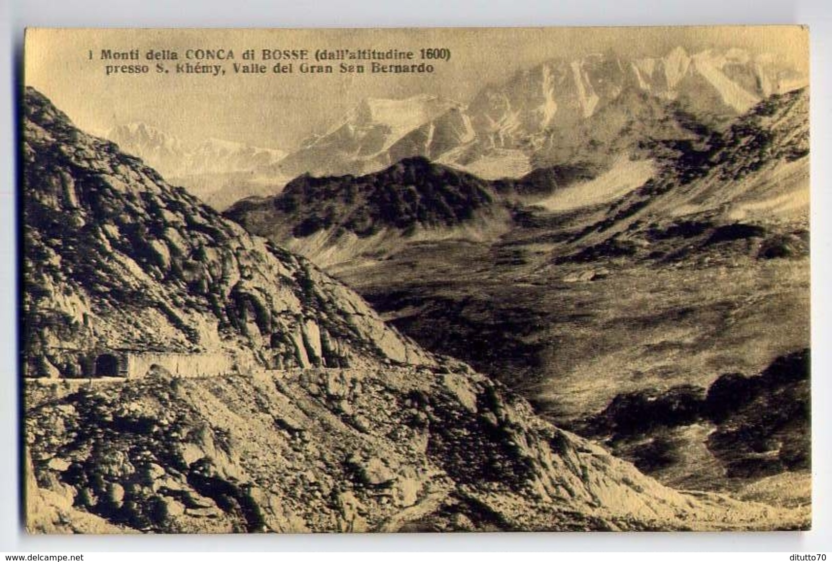 Monti Della Conca Di Bosse - Presso S.rhemy Valle Del Grand San Barnardo - Formato Piccolo Viaggiata – E 13 - Altri & Non Classificati