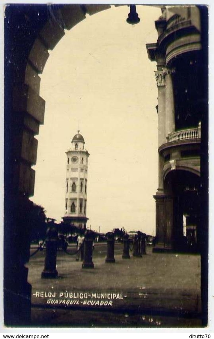 Reloj Publico Municipal - Guayaquil - Equador - Formato Piccolo Viaggiata Mancante Di Affrancatura – E 13 - Altri & Non Classificati