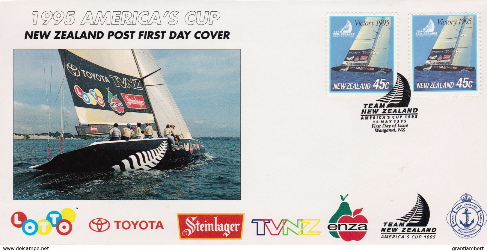 New Zealand 1995 America's Cup Sailing FDC - FDC