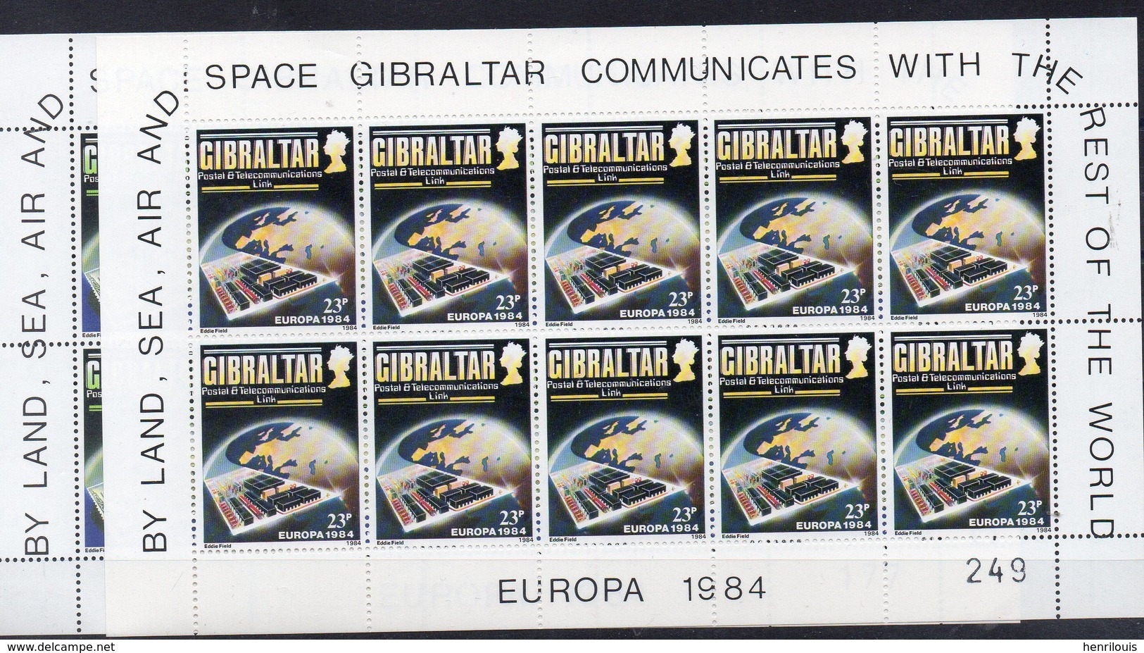 GIBRALTAR   Timbres Neufs ** De  1984  ( Ref 696 E ) EUROPA - Gibraltar