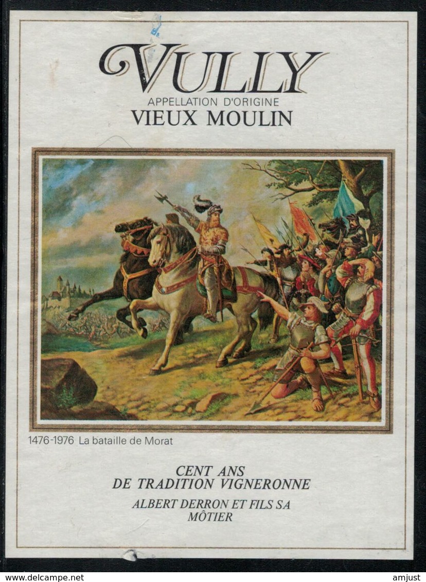 Etiquette De Vin // Vully , Vieux Moulin - Professions