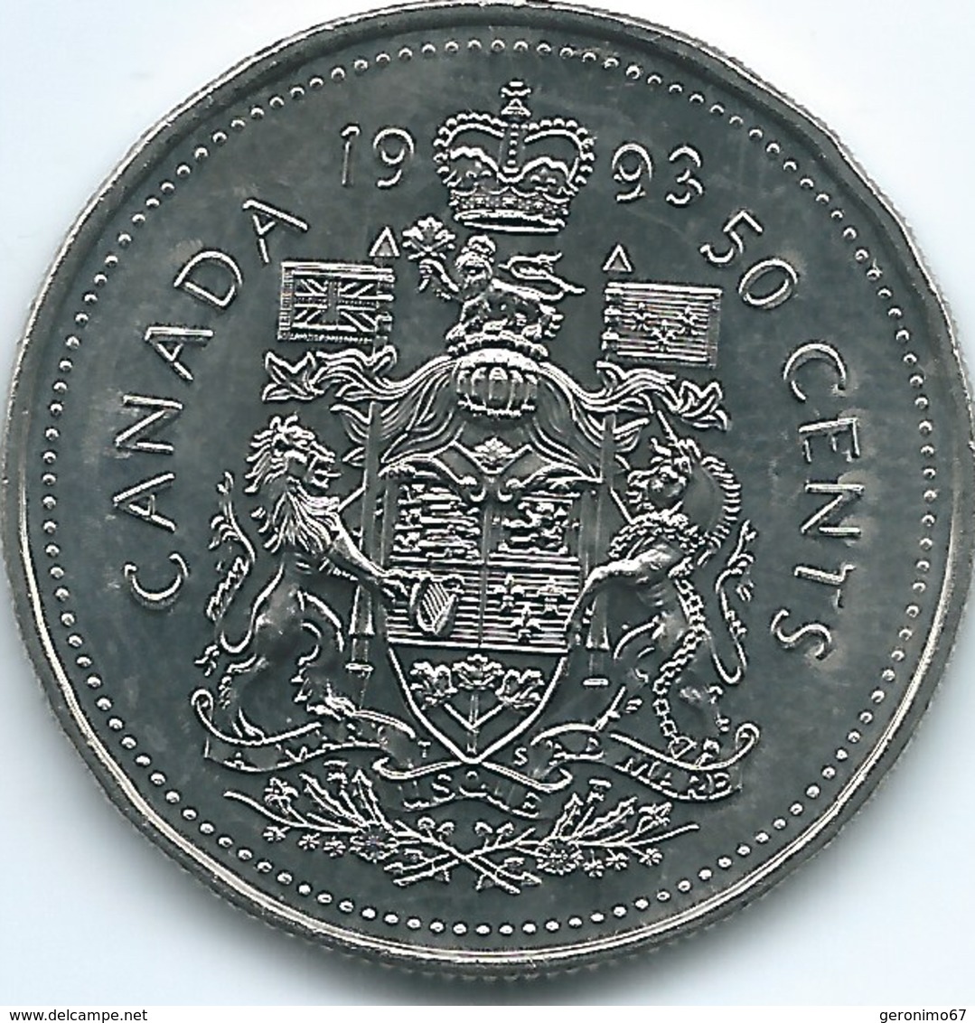 Canada - Elizabeth II - 50 Cents - 1993 - KM185 - Canada
