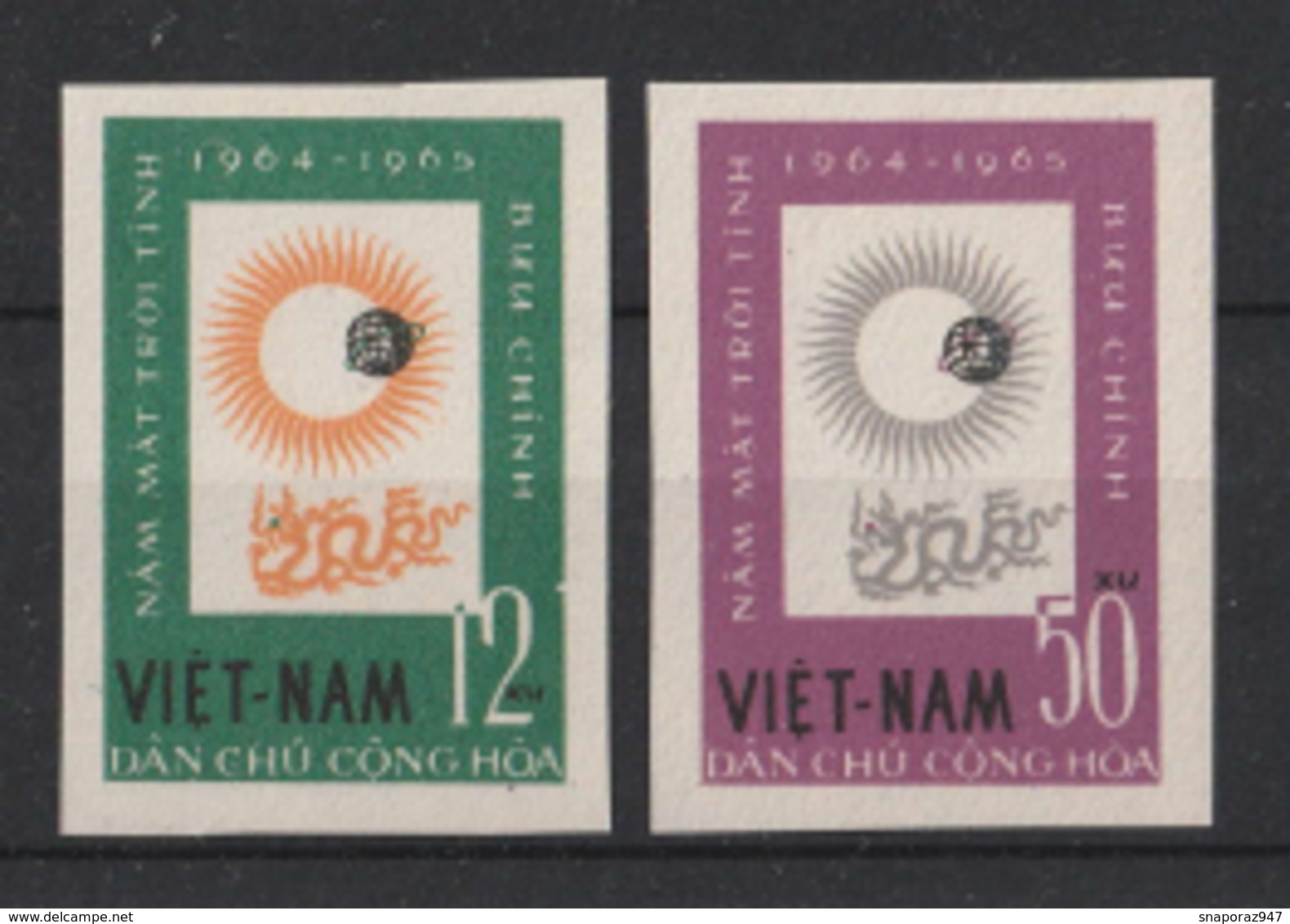 1964 Vietnam Del Nord Anno Internazionale Del Sole Set Imperforate** -V34 - Vietnam