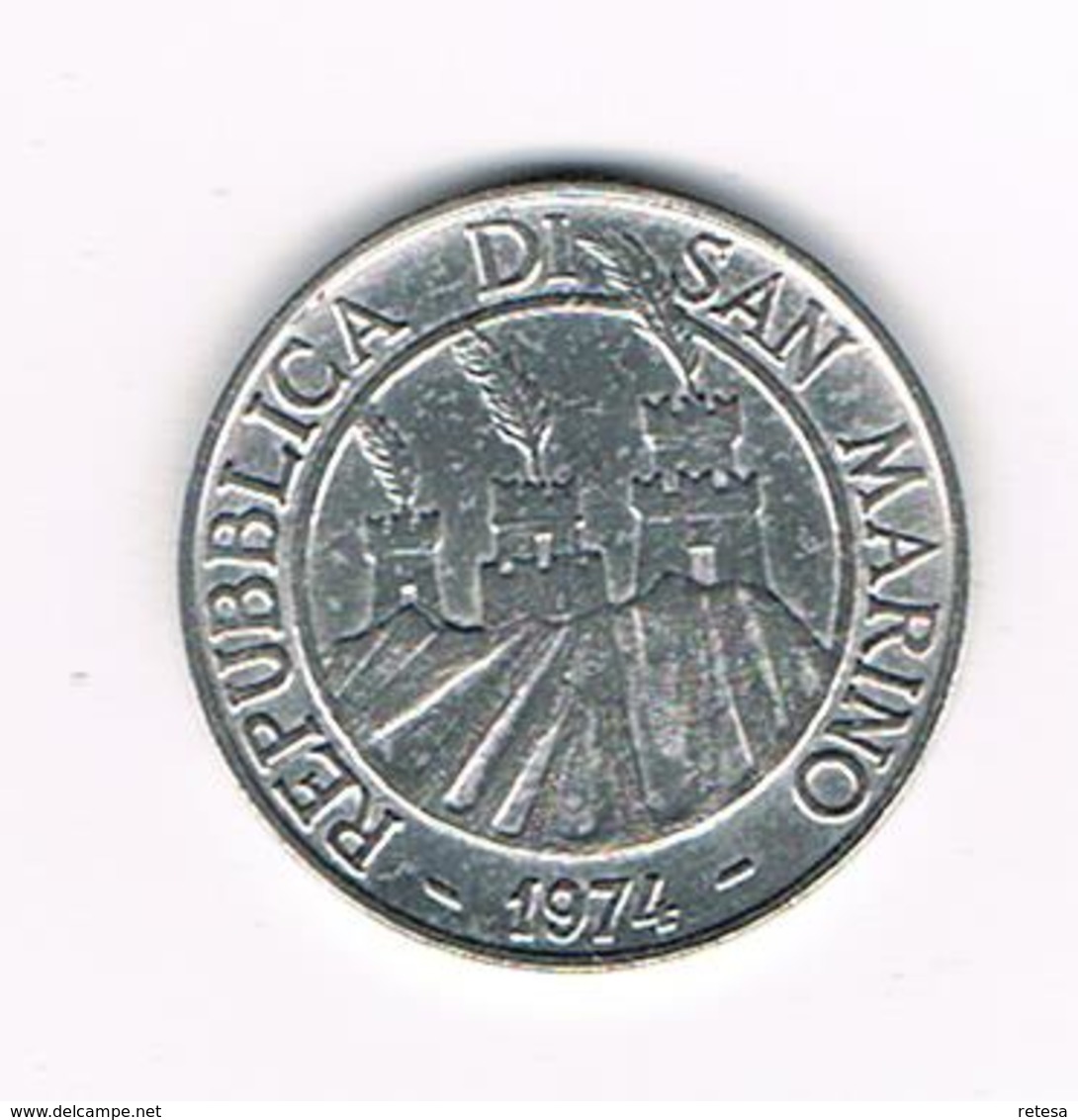 //  SAN MARINO  10 LIRE  1974  F.A.O. - San Marino