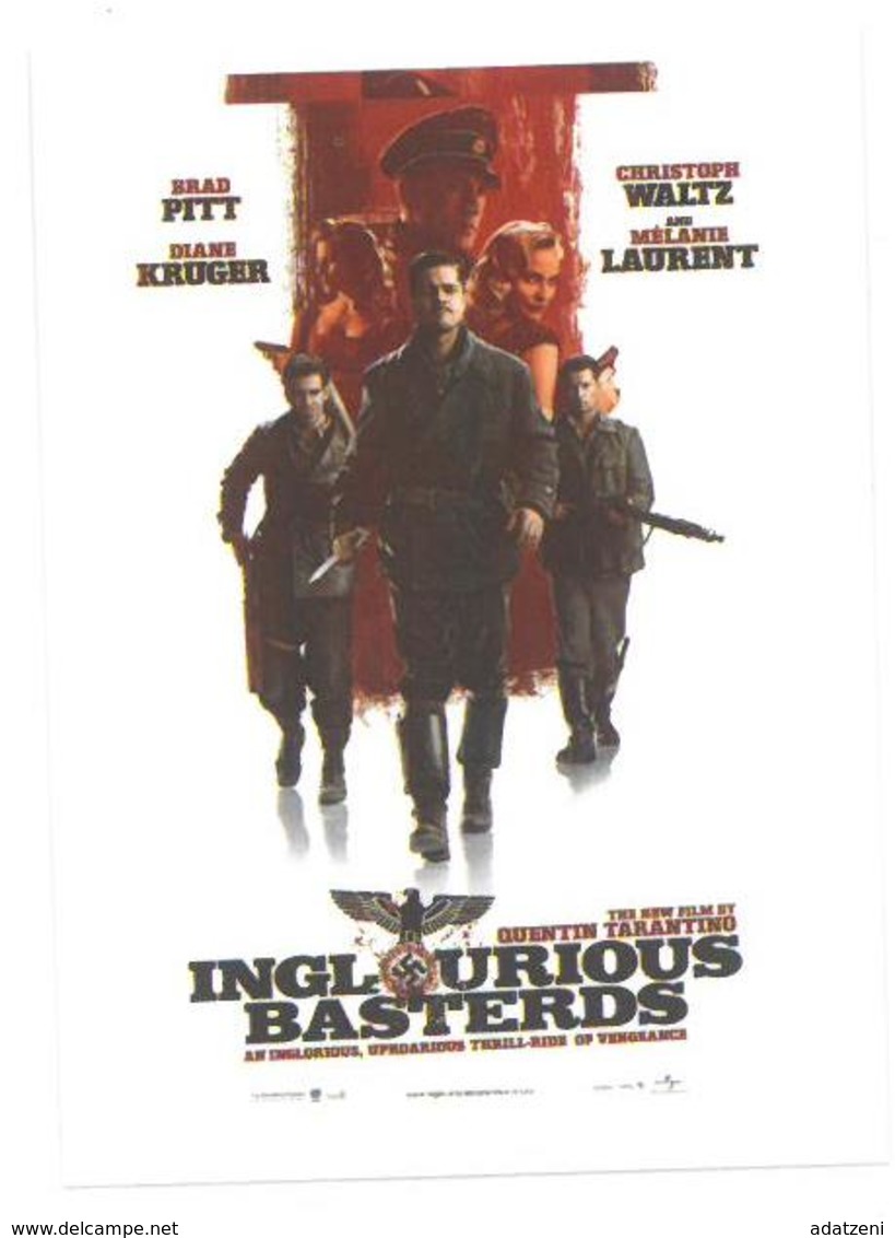 Adesivo Decalcomania Sticker Film Bastardi Senza Gloria Inglourious Basterds Diretto Da Quentin Tarantino Dimensioni Cm - Altri & Non Classificati