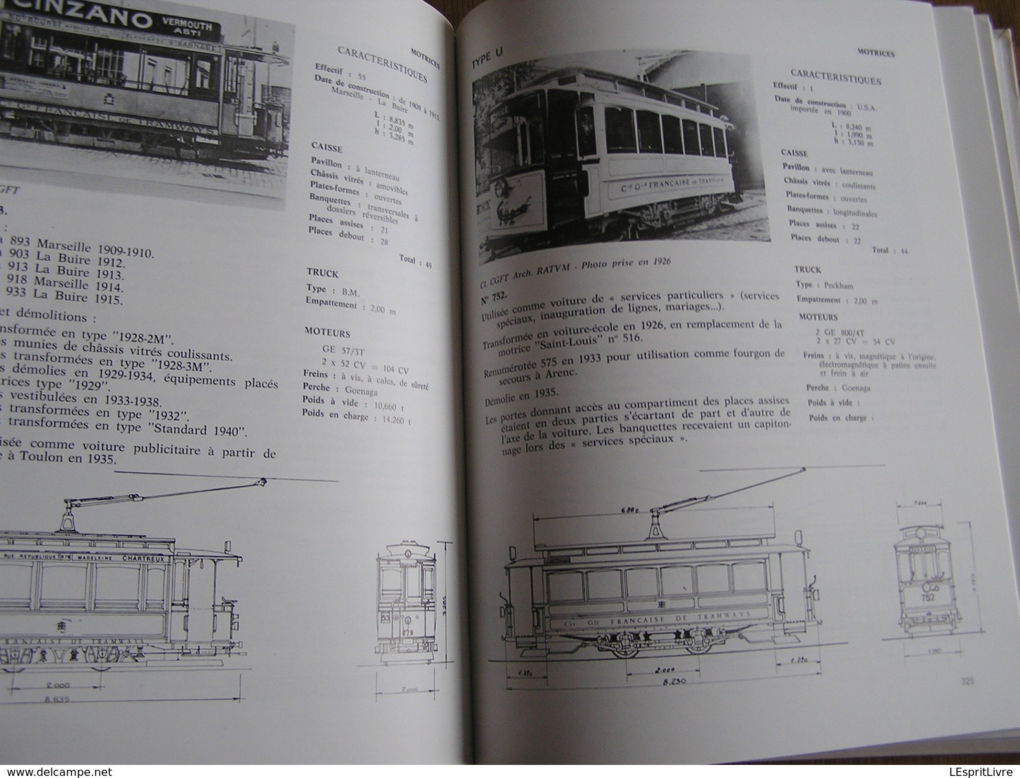 LES TRAMWAYS DE MARSEILLE ONT CENT ANS Chemins de Fer Tram Trolley Autobus Bus Hippomobile Ligne Tramway France