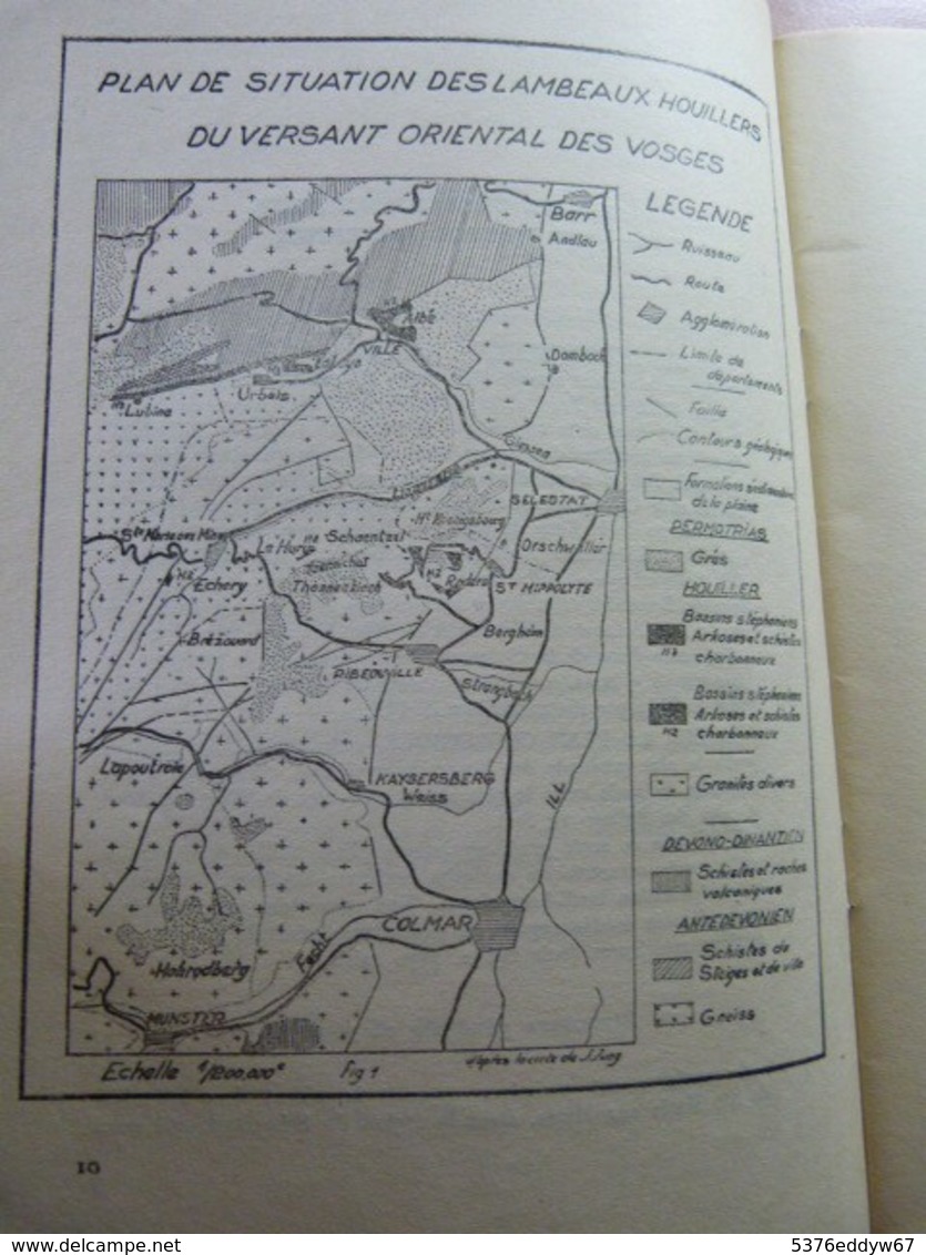 Les Schistes Uranifères Du Versant Alsacien Des Vosges Moyennes. Alsace. Géologie - 1901-1940