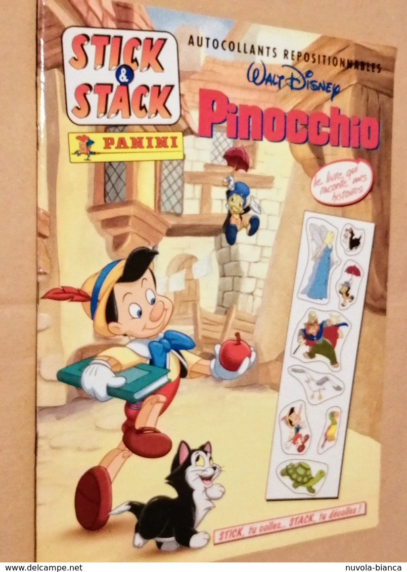Pinocchio WALT DISNEY Stick E Stack Panini Album - Edizione Francese
