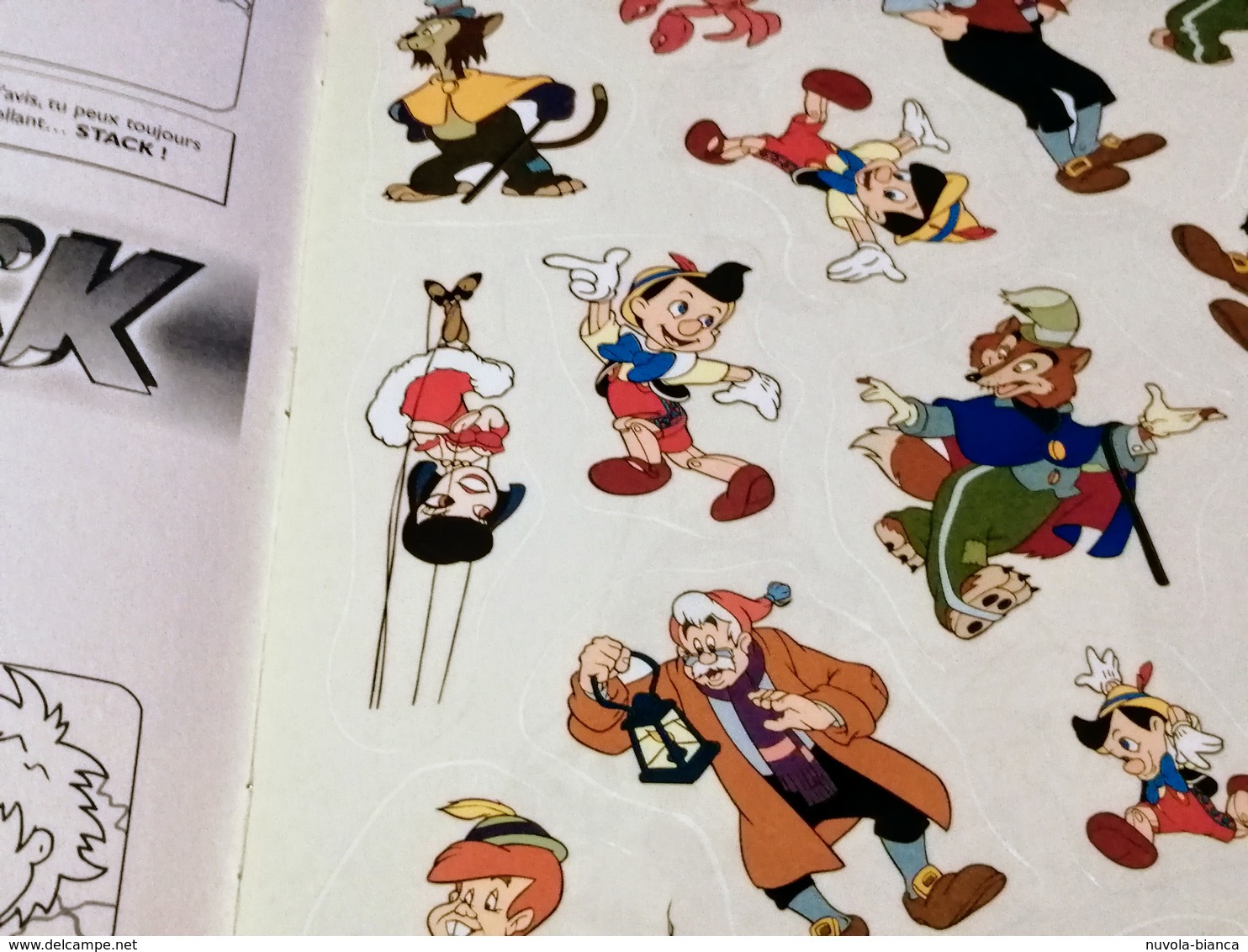 Pinocchio WALT DISNEY Stick E Stack Panini Album - Edizione Francese