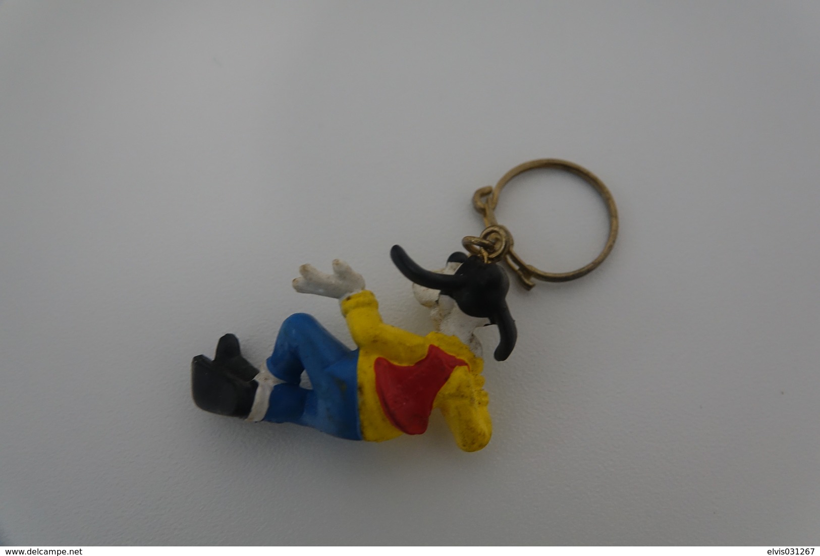 Vintage KEYCHAIN : BULLY GOOFY KEY: DISNEY MICKEY MOUSE- Germany -  RaRe - 19**'s - Porte-cles - Porte-clefs