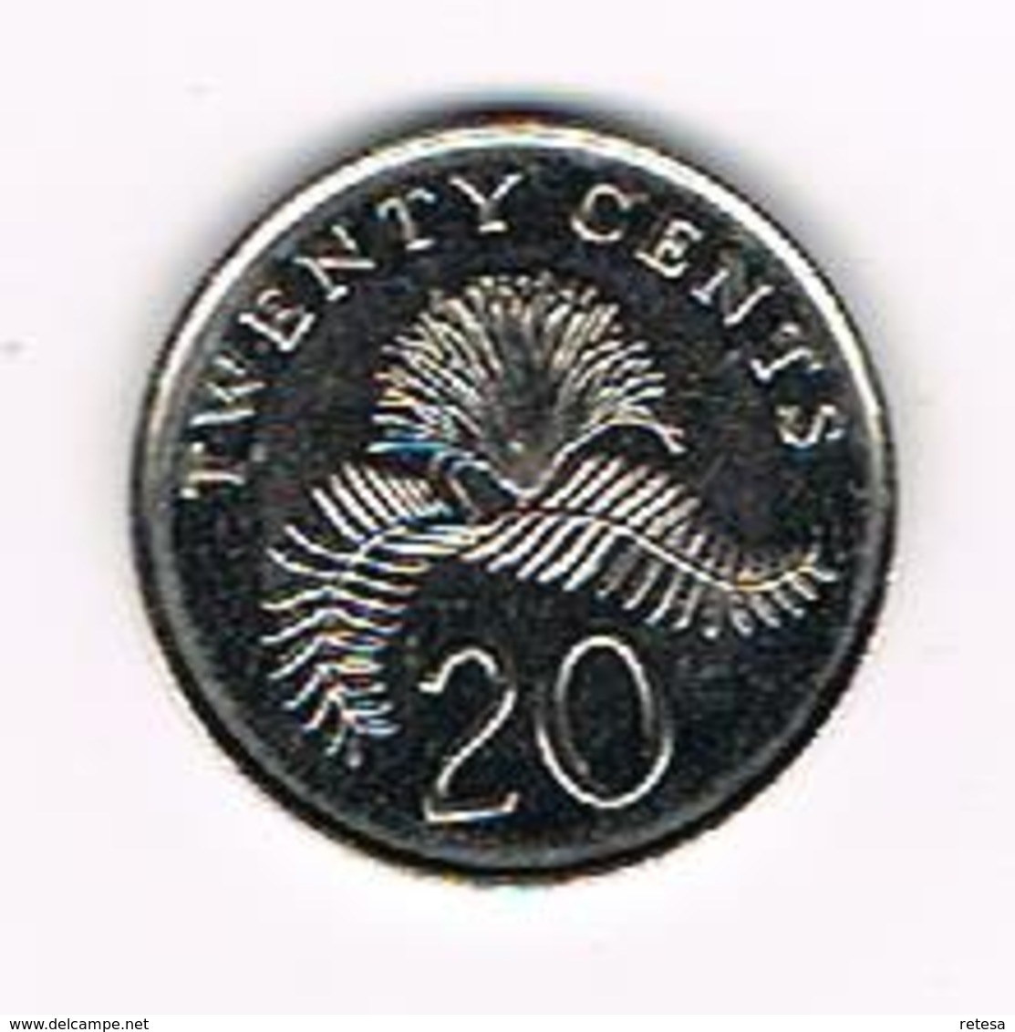 //  SINGAPORE   20  CENTS  2011 - Singapore