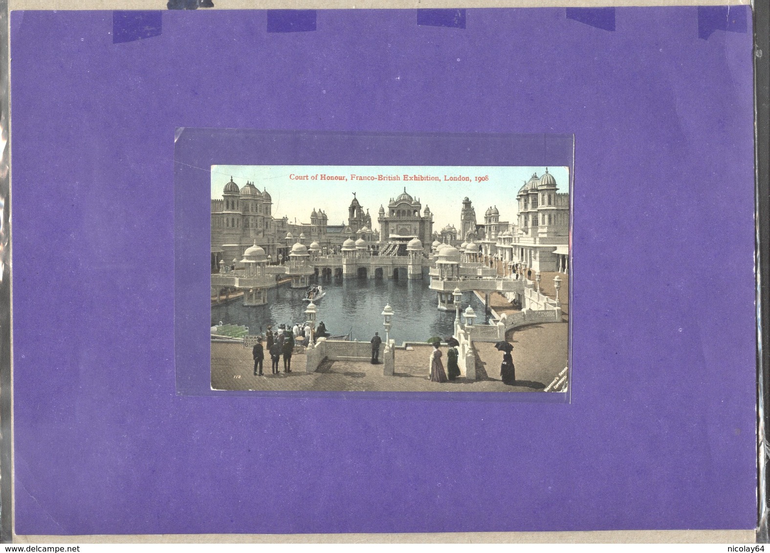 Olympic 1908 Postmak  Franco British Exhibition (01.08.1908) On Card - Summer 1908: London