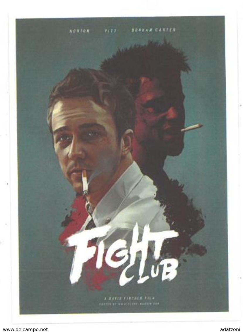 Adesivo Decalcomania Sticker Film Fight Club Diretto Da David Fincher Dimensioni Cm 7x5 Circa - Altri & Non Classificati