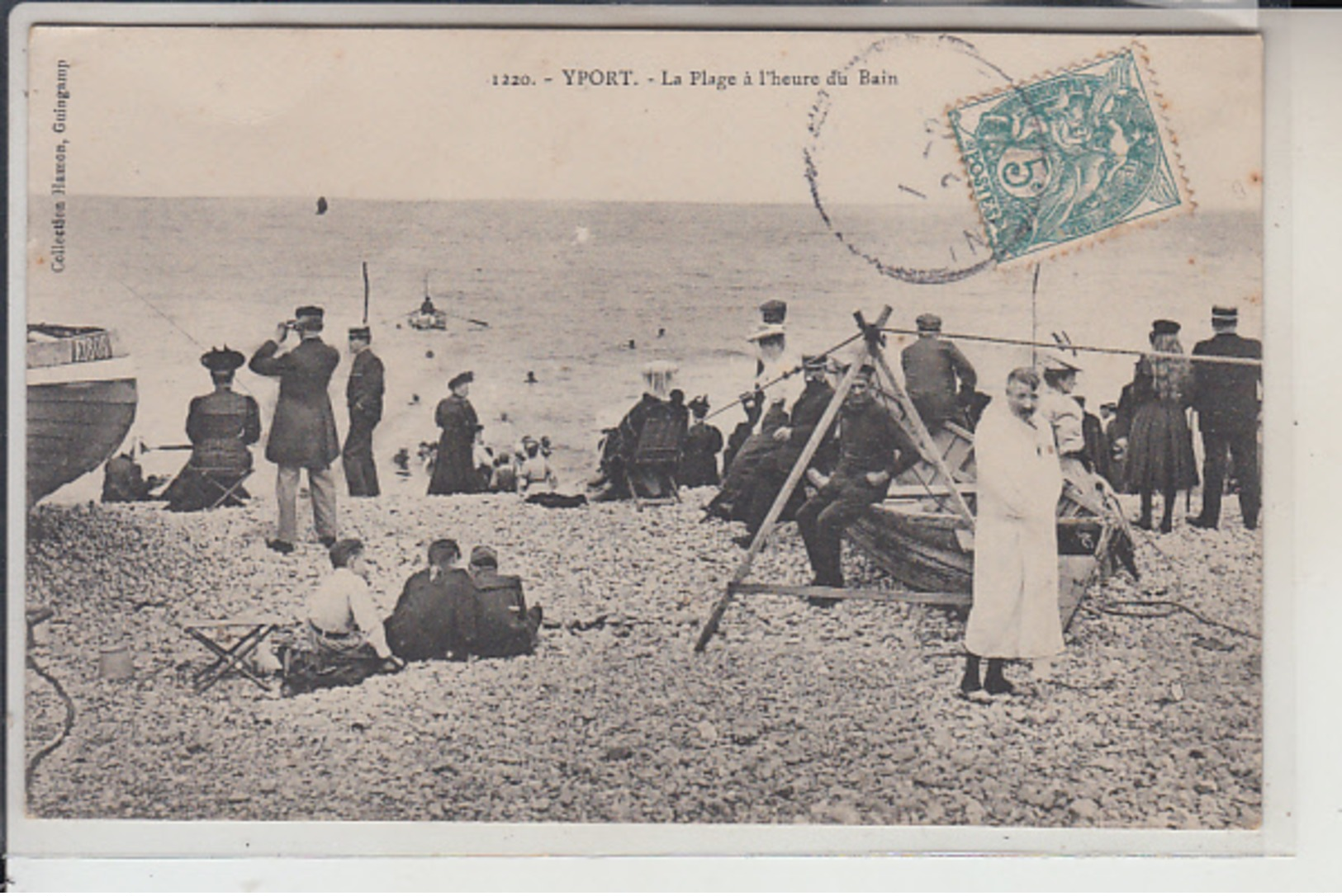 76  -  YPORT  -La Plage  à L'heure Du Bain..1907 - Yport