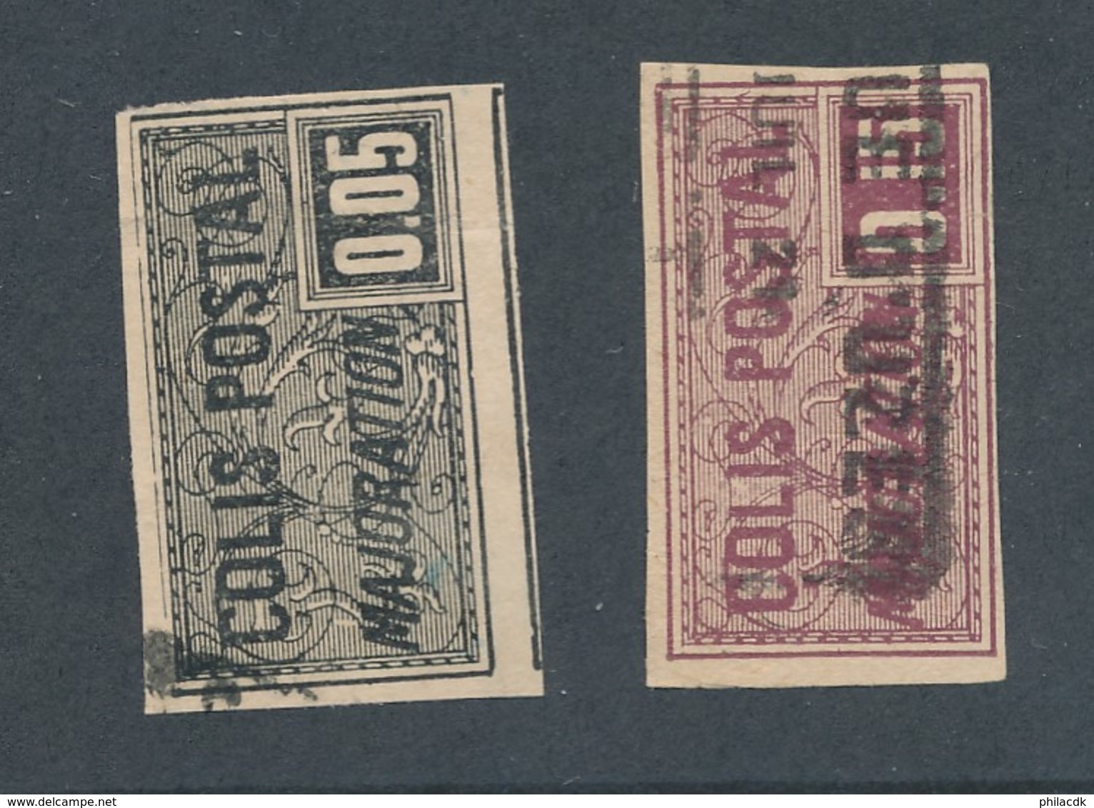 FRANCE - COLIS POSTAUX N°YT 17/18 OBLITERES - COTE YT : 8€50 - 1918 - Oblitérés