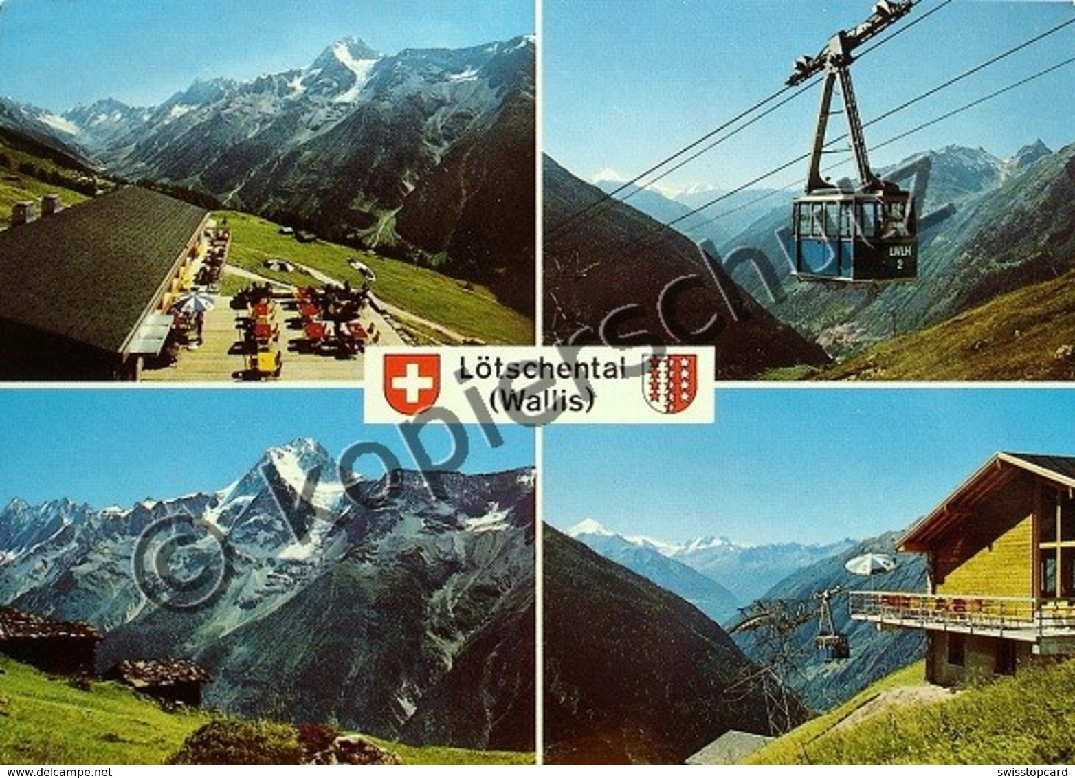 LÖTSCHENTAL Luftseilbahn Wiler-Holz - Wiler