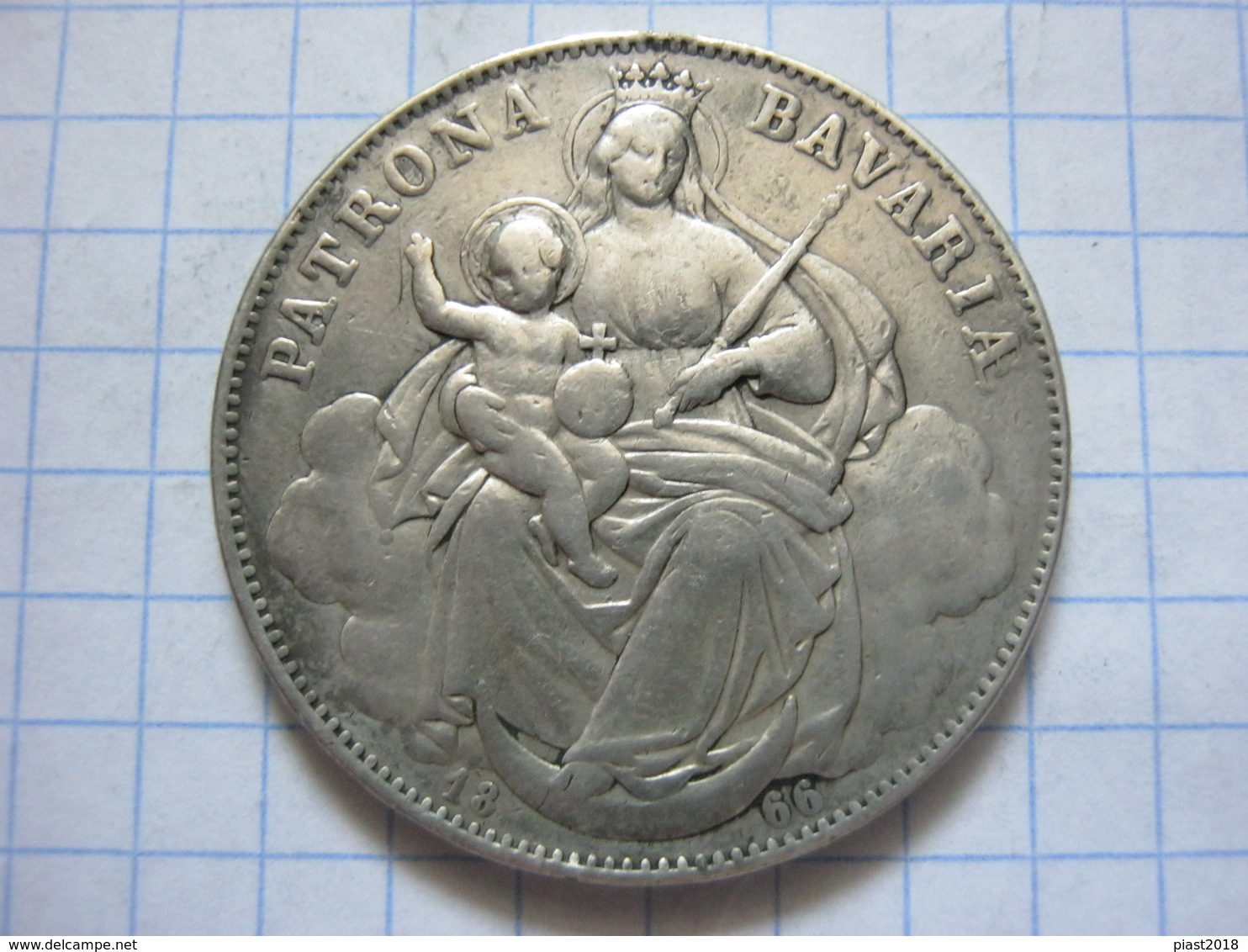 Bavaria 1 Thaler 1866 - Taler Et Doppeltaler