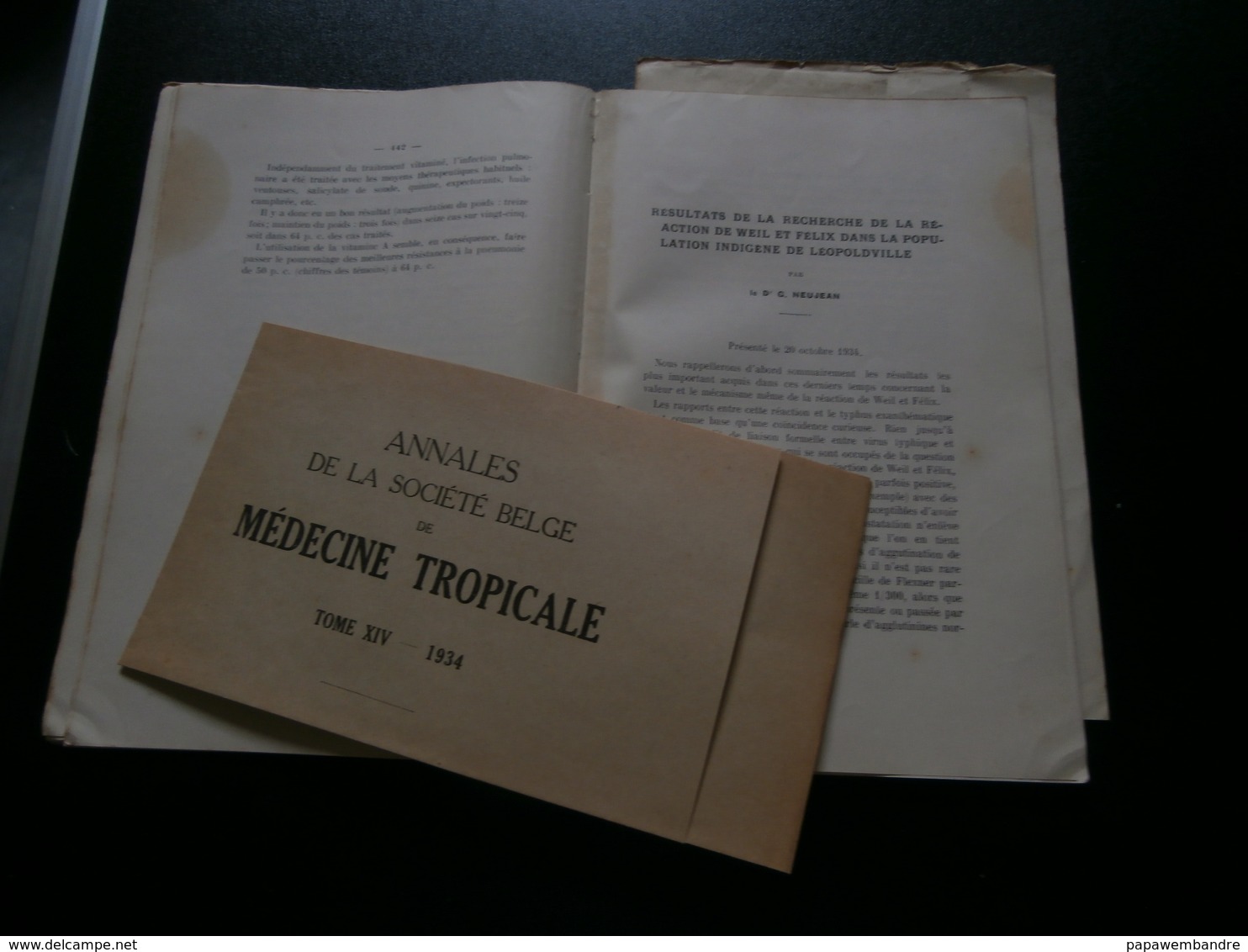 Annales de la société belge de médecine tropicale n° 4 (21/12/1934) : Congo,