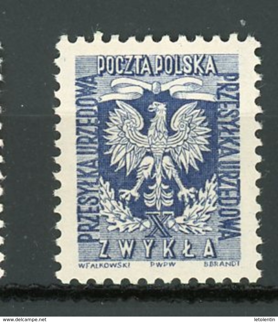 POLOGNE: T DE SERVICE N° Yvert   28 ** - Dienstzegels