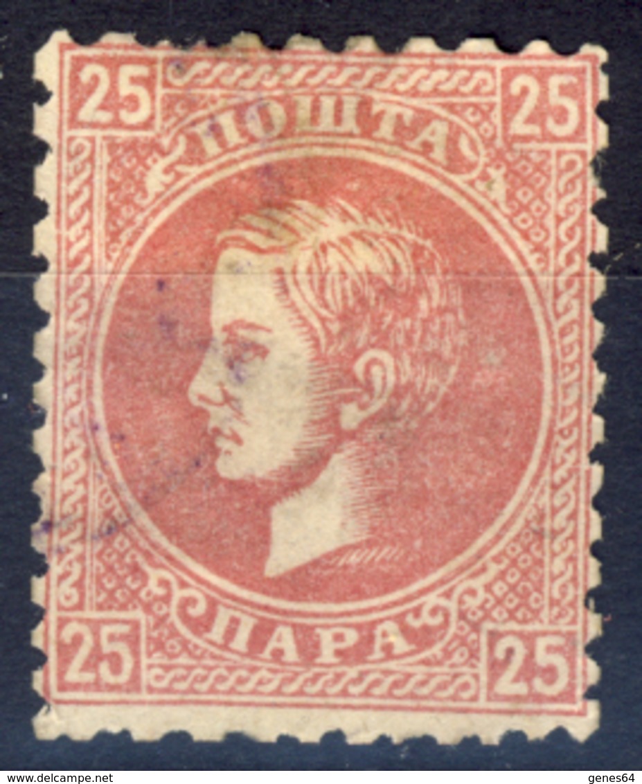 1869 - Effige Del Principe Milan IV - Usato - Serbia