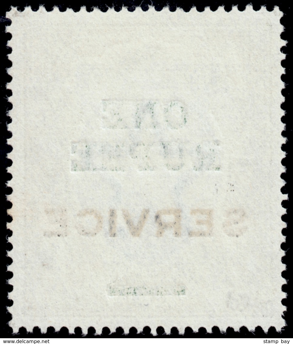 India 1925 "ONE RUPEE" Trial Provisional Surcharge (as Type O14 But In Serifed Letters, Hammond Giles No.27) In Green On - ...-1852 Préphilatélie