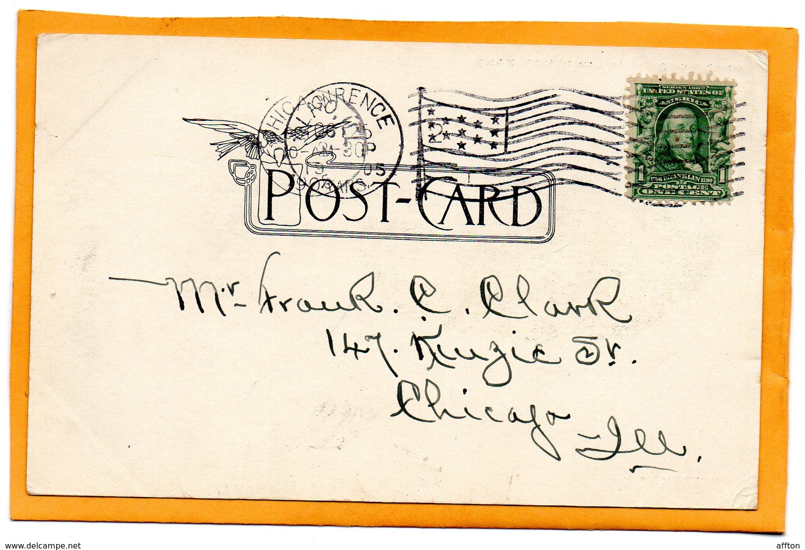 Lawrence Kans 1905 Postcard - Lawrence