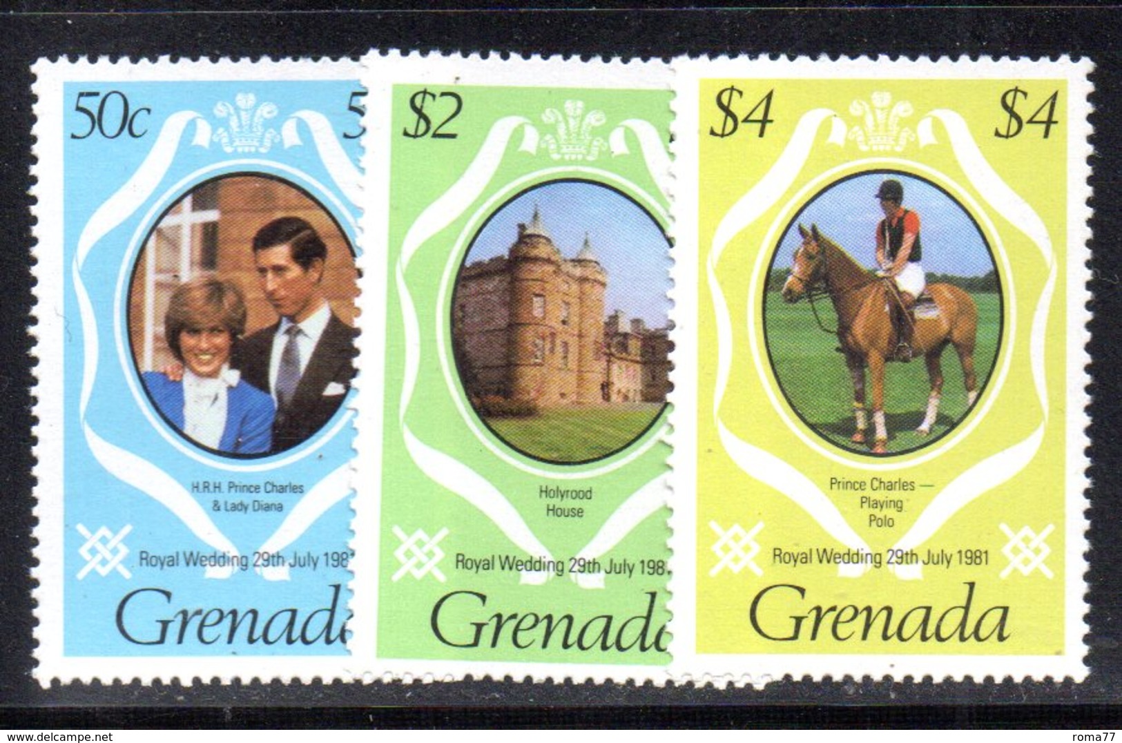 CI904 - GRENADA 1981 , Yvert N. 976/978 ***  MNH   (2380A)  Nozze Carlo Diana - Grenada (1974-...)