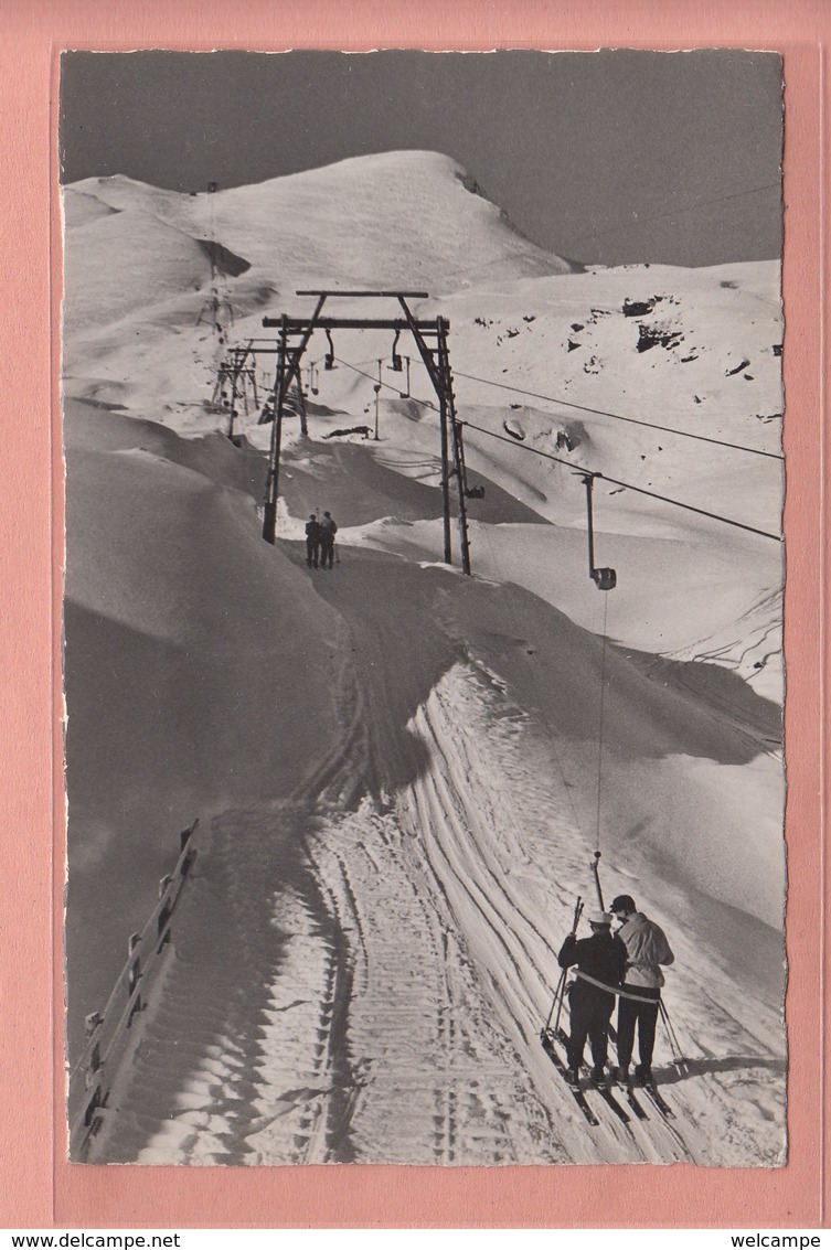 OLD POSTCARD - SWITZERLAND - SCHWEIZ - WINTERSPORT - SKI - LAUBERHORN SKILIFT - 1940'S - Winter Sports