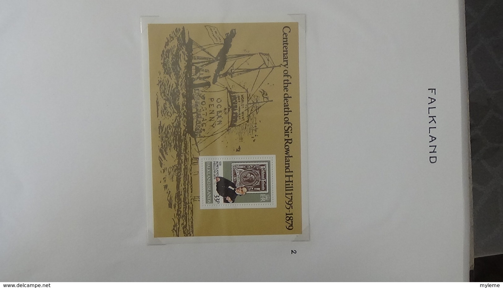 100ème anniversaire de la mort de Sir Rowland Hill en timbres, blocs tous **.  A saisir !!!