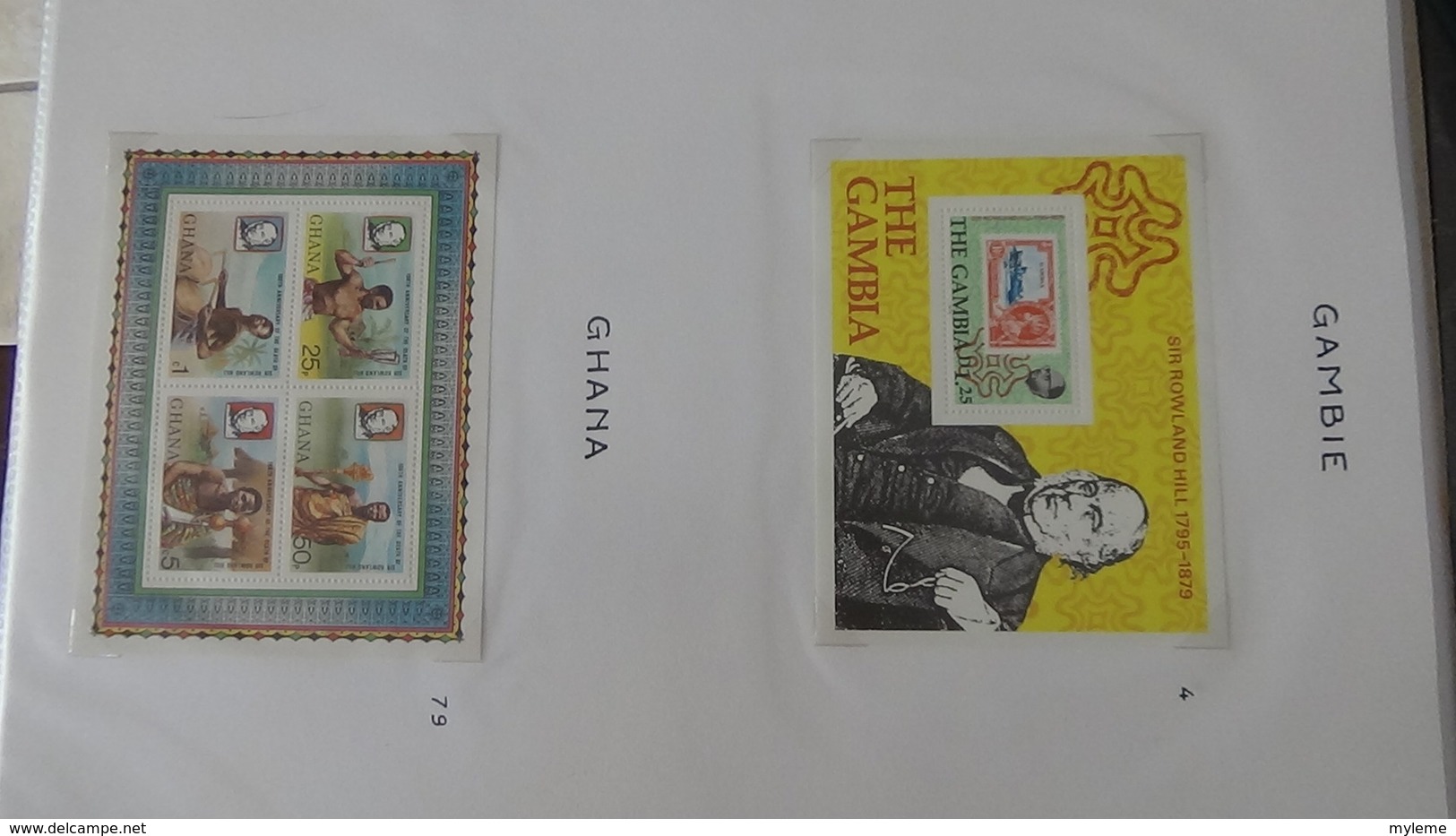 100ème anniversaire de la mort de Sir Rowland Hill en timbres, blocs tous **.  A saisir !!!