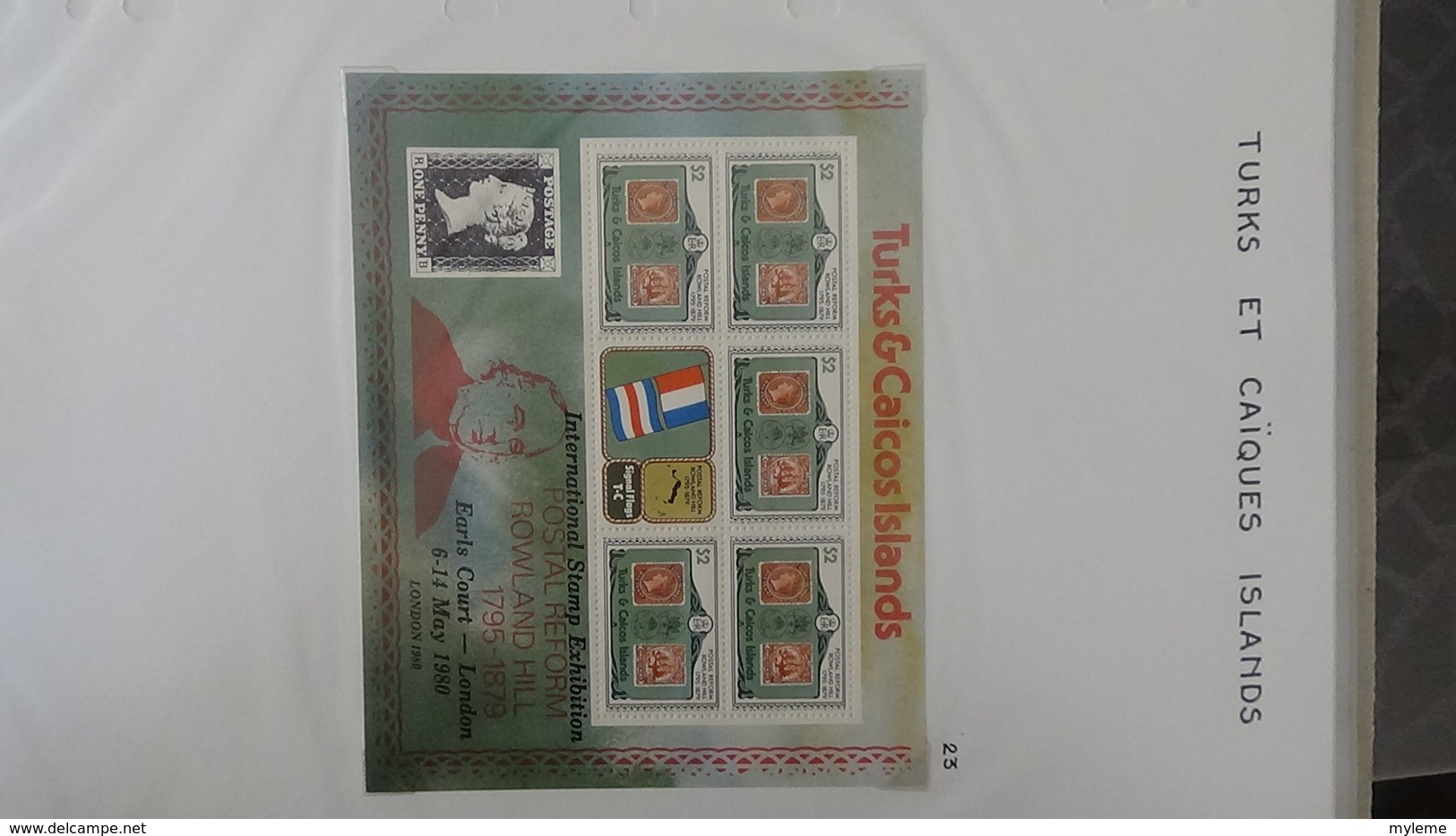 100ème anniversaire de la mort de Sir Rowland Hill en timbres, blocs tous **.  A saisir !!!