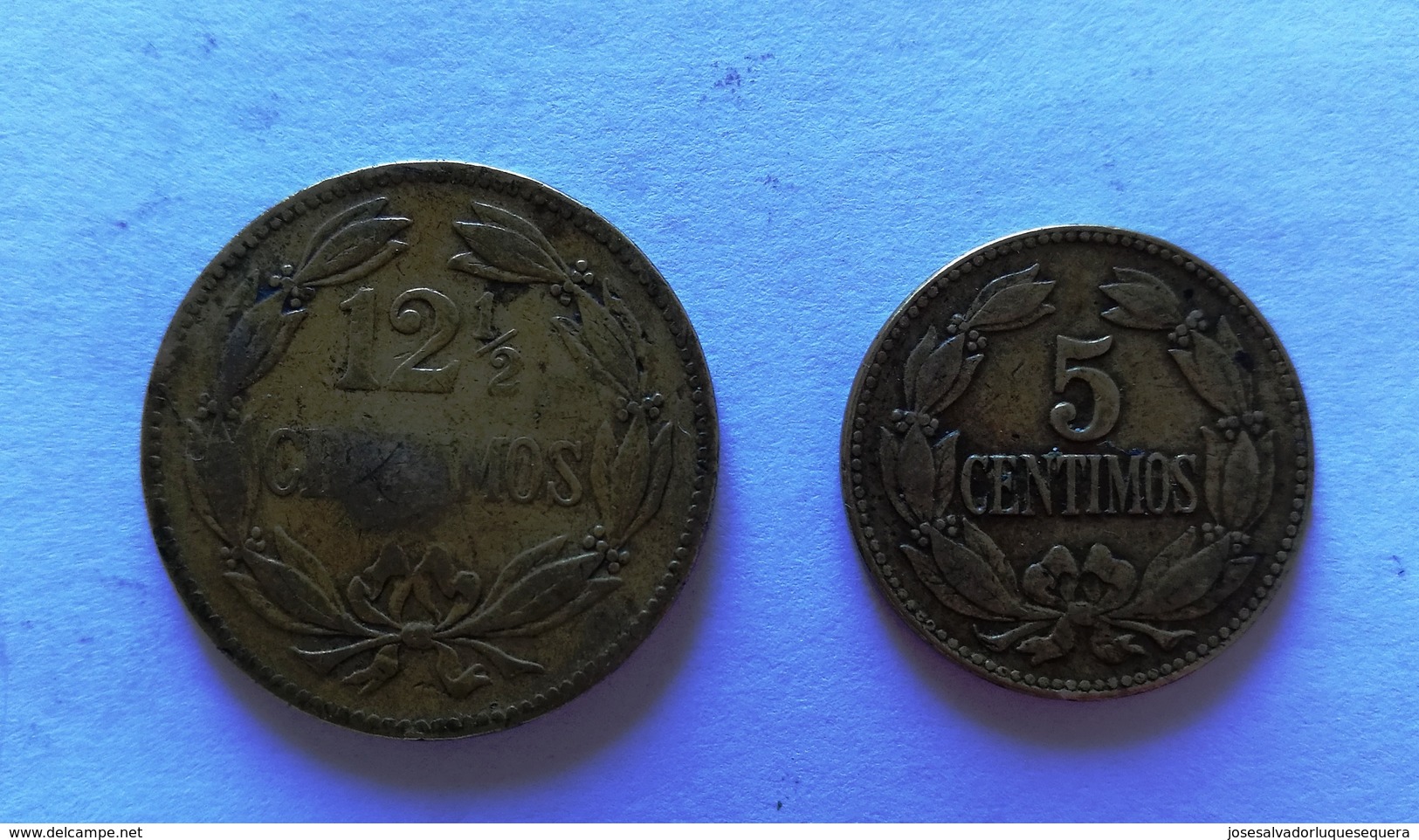 *Lote De Dos (2) Monedas De Latón De Venezuela: Una “Puya” ó 5 Céntimos 1944 Y Una  “Locha” ó 12,5 Céntimos 1944. - Venezuela