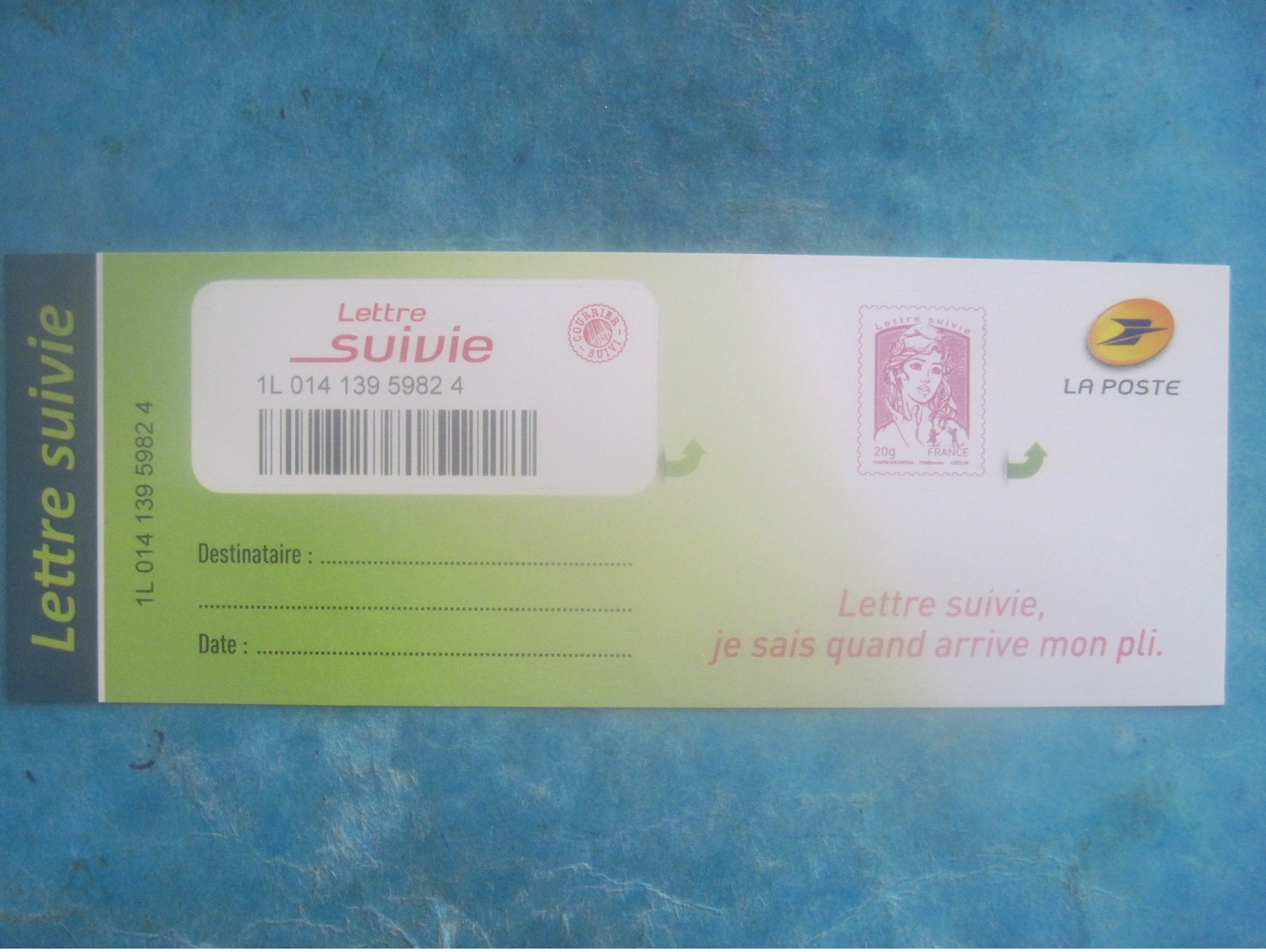 Marianne "lettre Suivie" N° Y&T AA 1177A Sur Son Support Complet (1er Tirage 2015) - Autres & Non Classés