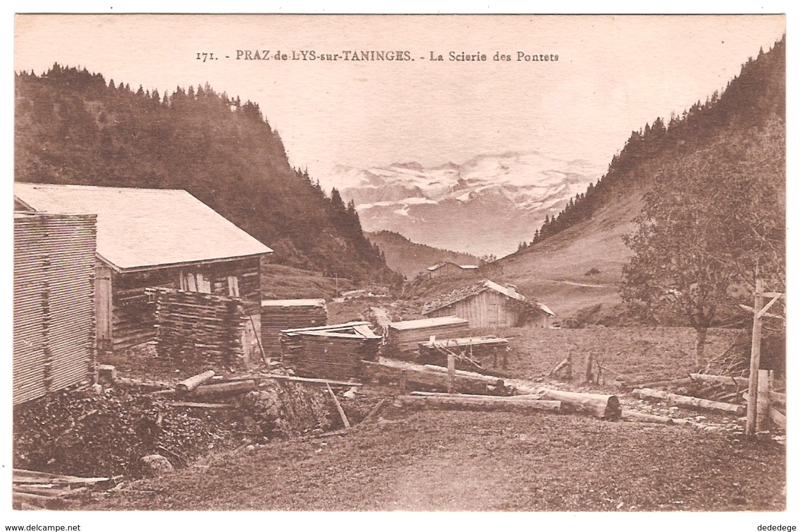 PRAZ-DE-LYS-SUR-TANINGES.LA SCIERIE DES PONTETS. - Autres & Non Classés