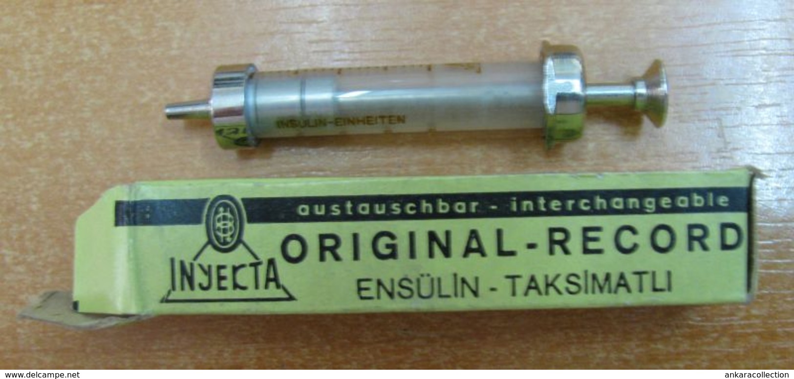 AC - INYEKTA VINTAGE INJECTION SYRINGE NEVER USED IN ITS BOX FOR COLLECTION MEDICINE - Medical & Dental Equipment