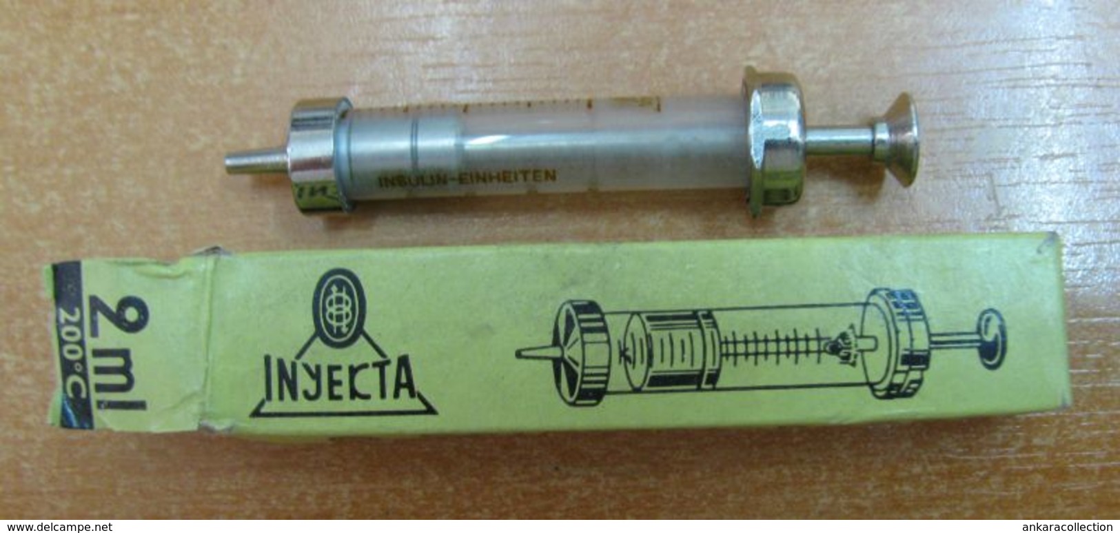 AC - INYEKTA VINTAGE INJECTION SYRINGE NEVER USED IN ITS BOX FOR COLLECTION MEDICINE - Medical & Dental Equipment