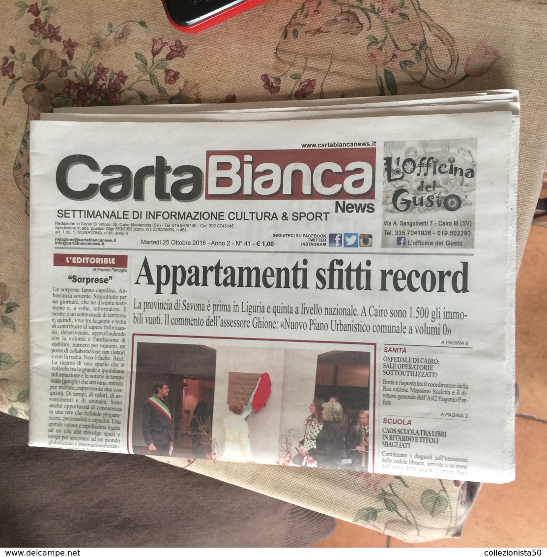 CARTA BIANCA NEWS VALBORMIDA - Altri & Non Classificati