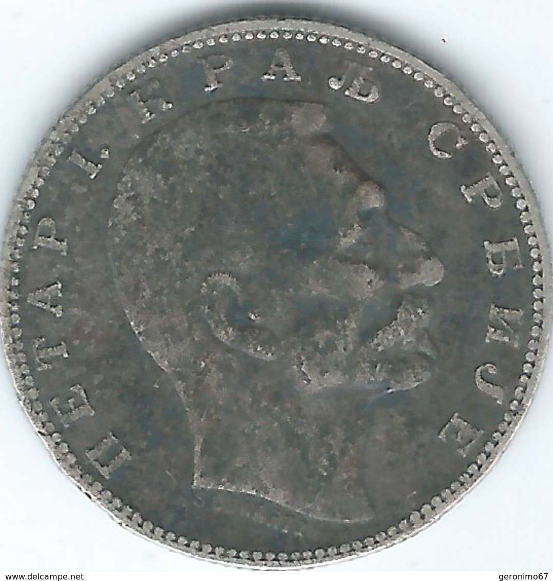 Serbia - Peter I - 1 Dinar - 1904 - KM25.1 - Serbie