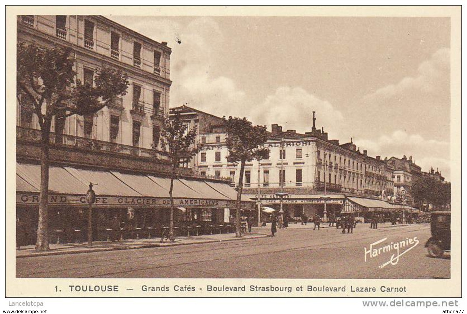 31 - TOULOUSE / GRANDS CAFES - BOULEVARD STRASBOURG ET BOULEVARD LAZARE CARNOT - Toulouse