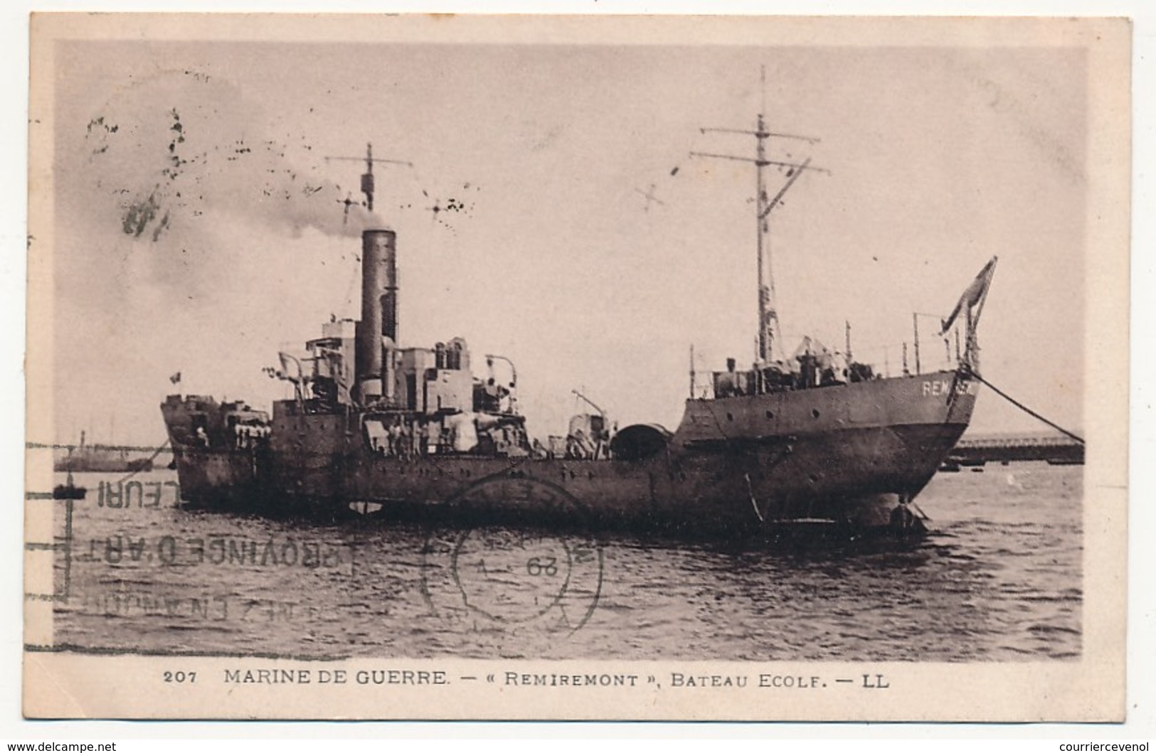 CPA - Marine De Guerre - "Remiremont" - Bateau Ecole - Warships