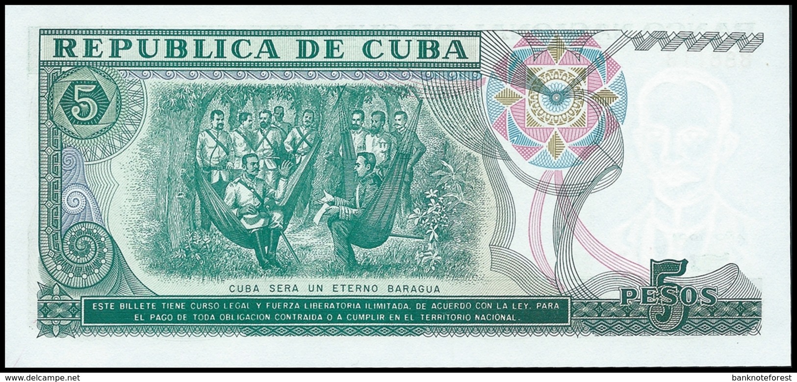 Cuba | 5 Pesos | 1991 | P.108a | UNC - Cuba